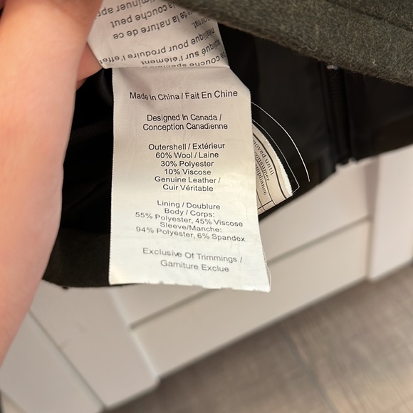 Danier wool and leather jacket - Picture 5 of 5